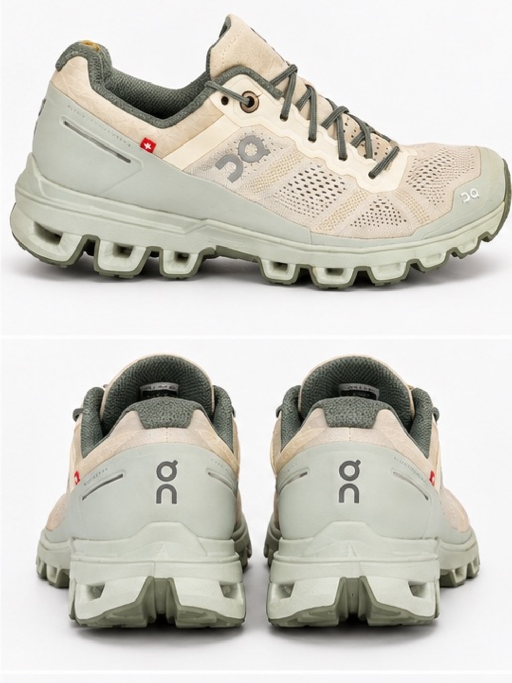 On Cloudventure Women’s 7 Trail Running Shoes Beige Sand Missiongrip